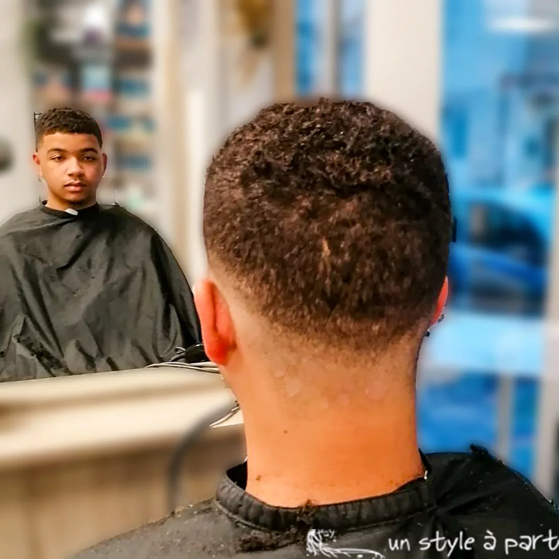 Dégradé coupe afro coiffeur ardennes